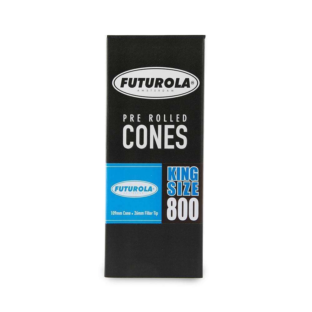 Futurola Cones - King Size - Classic White - Non-Printed Tip - 800ct