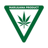 Green Triangle Contains THC Small Square Compliant Labels