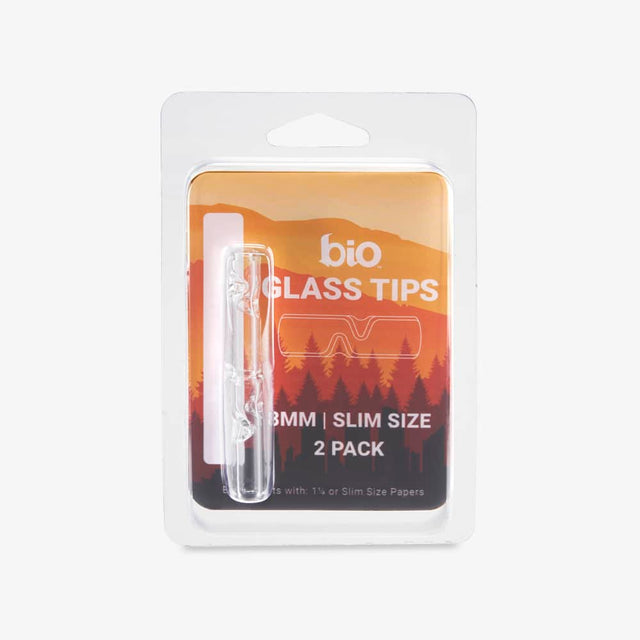 Biohazard 2 Pokes Style Glass Tip 2pk – 8mm Slim Size - 100ct