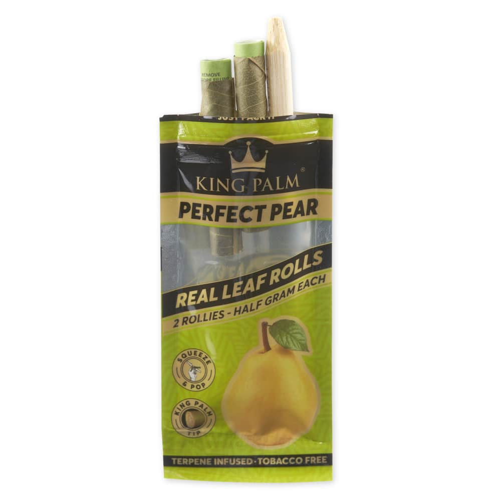 King Palm Flavored Rollie Size Leaf Tubes 2pk Pouch - 20ct