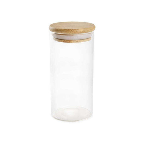 12oz Glass Jar with Wood Cap – 80ct Bulk