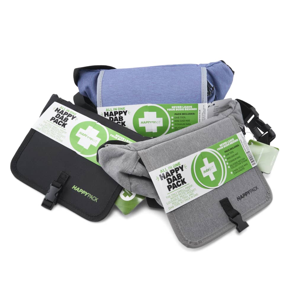 Happy Pack Dab by Happy Kit Smell Proof Travel Kit Fanny Pack POP Display – 6ct