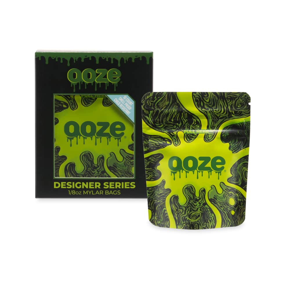 Ooze Designer Mylar Bags - 1/8 Oz - 10pk - 12ct Display