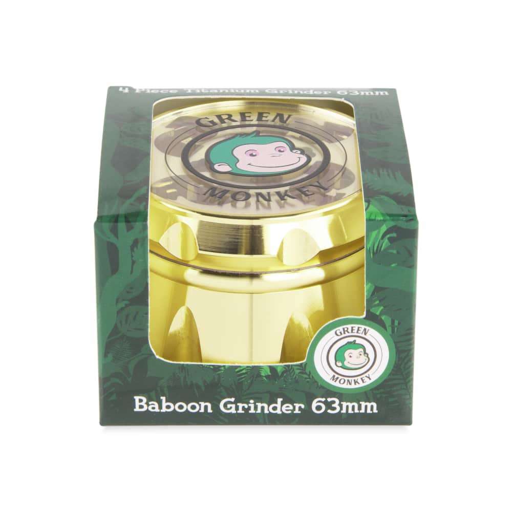 Green Monkey Grinder - Baboon Crown - 63mm | Cannatron Wholesale