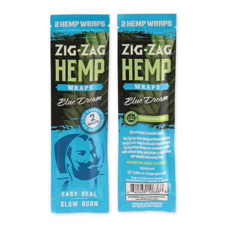 Zig Zag 2pk Blue Dream Hemp Wrap Display – 25ct