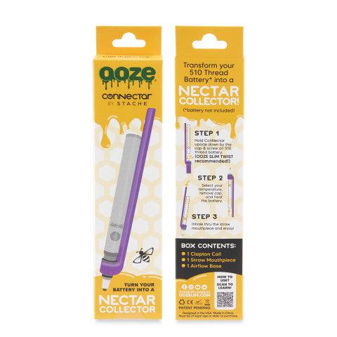 Ooze x Stache ConNectar - 510 Thread Dab Straw Vape Pen Attachment