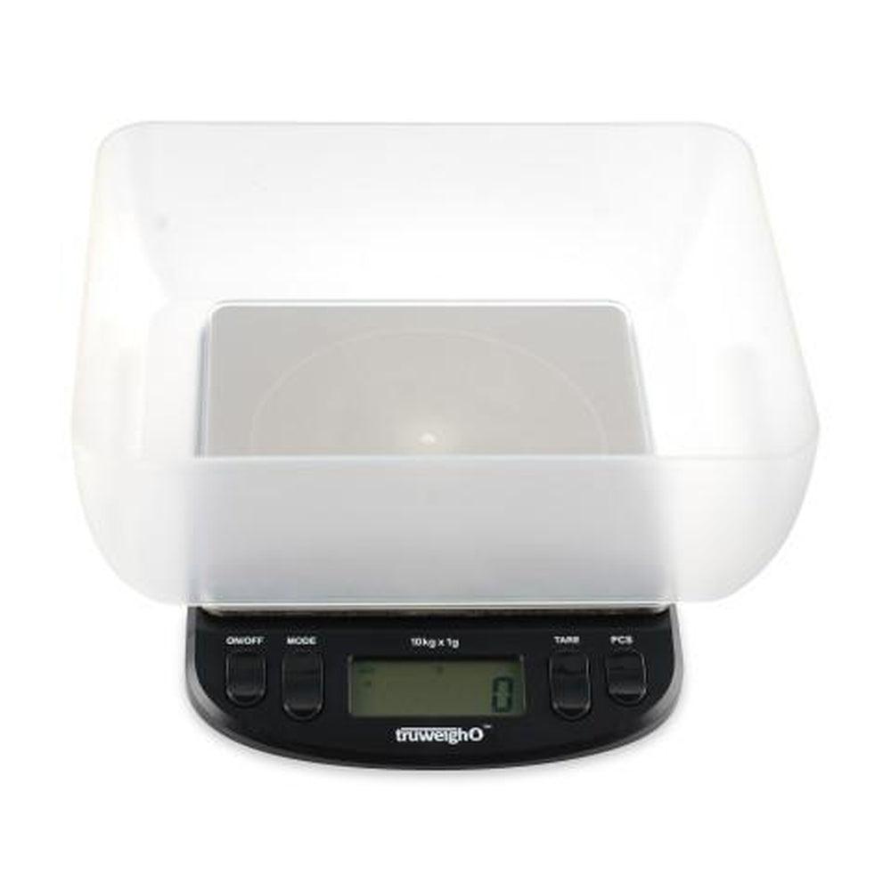 Truweigh Intrepid Series Black Compact Bench Scale with Bowl