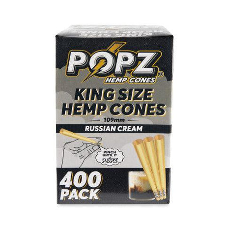 POPZ Hemp Cones King Size Bulk 400ct Box