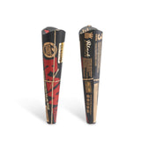 RAW Classic Black King Size 3pk Cones POP Display - 32ct