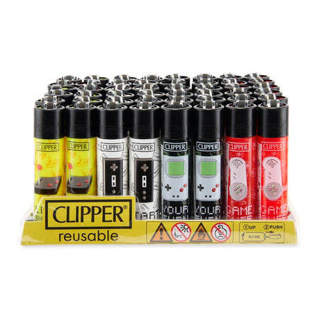 Clipper Lighter 48ct Plastic POP Counter Display – Let’s Play
