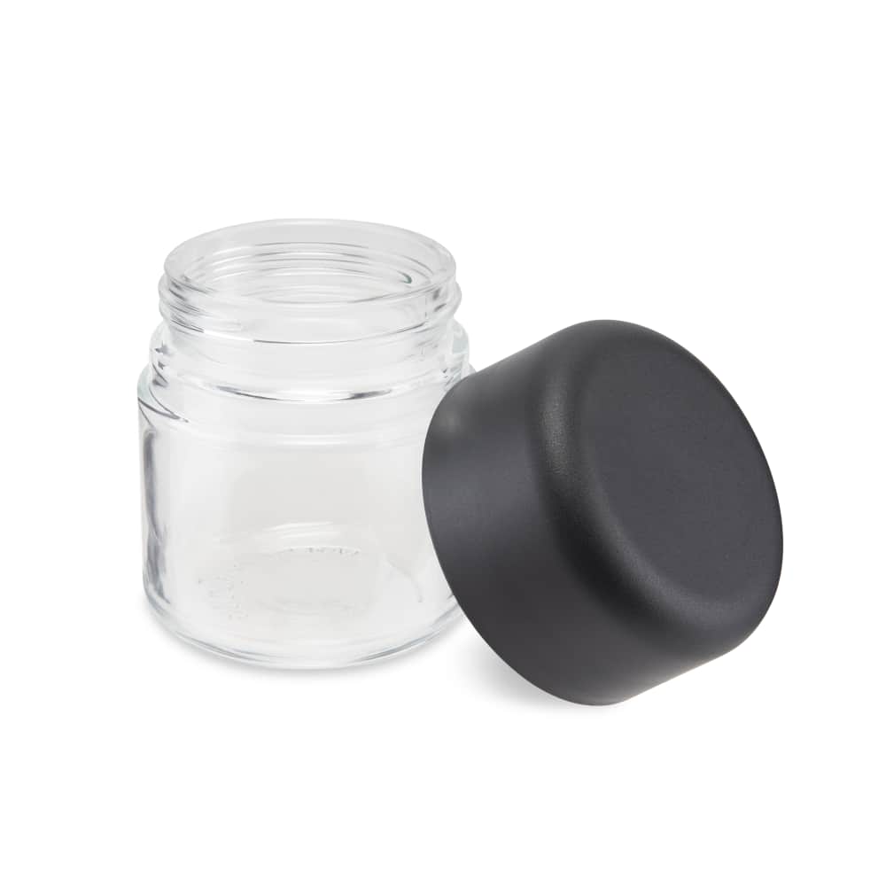 3.5g Clear Plastic Jars, Child Resistant 8th Packaging