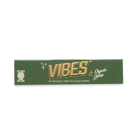 Vibes Papers King Size Organic Hemp Rolling Papers and Vibes Tips Display - 50ct