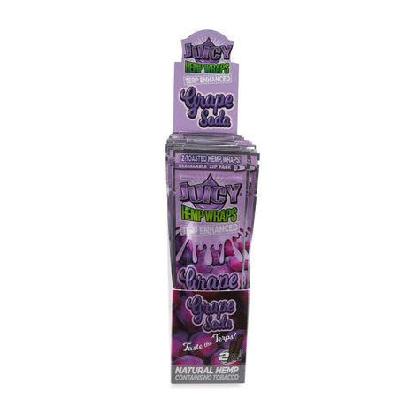 Juicy Jays Terp Enhanced Hemp Wraps 2pk Pouch 25ct POP Display