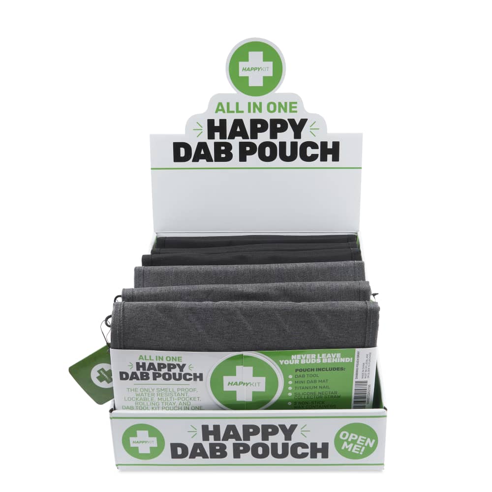 Happy Kit Happy Pouch Dab by Happy Kit Smell Proof Travel Kit POP Display – 6ct ...