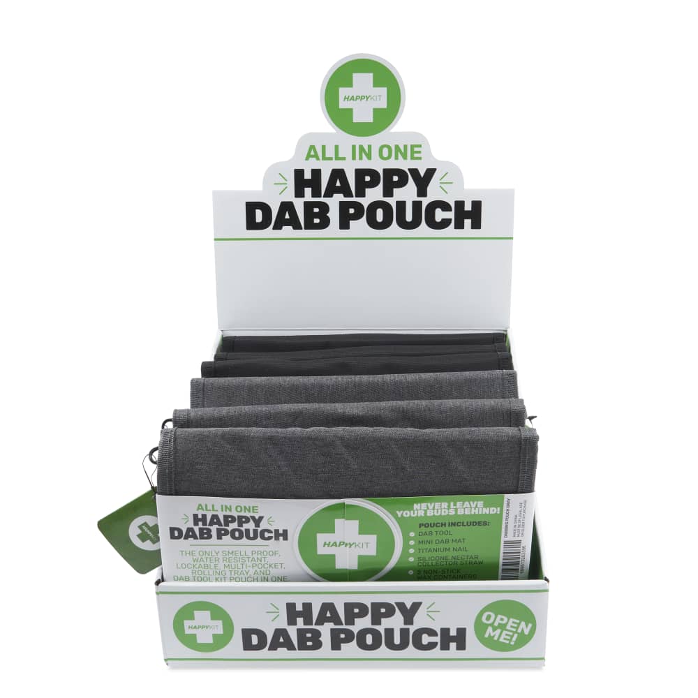 Happy Pouch Dab by Happy Kit Smell Proof Travel Kit POP Display – 6ct