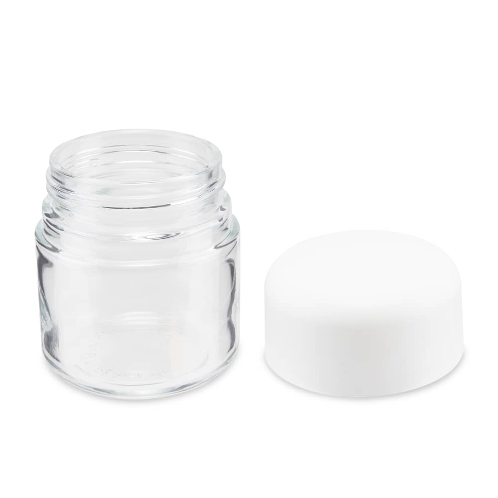 3oz Child Resistant Glass Jar and Cap 160ct Bulk