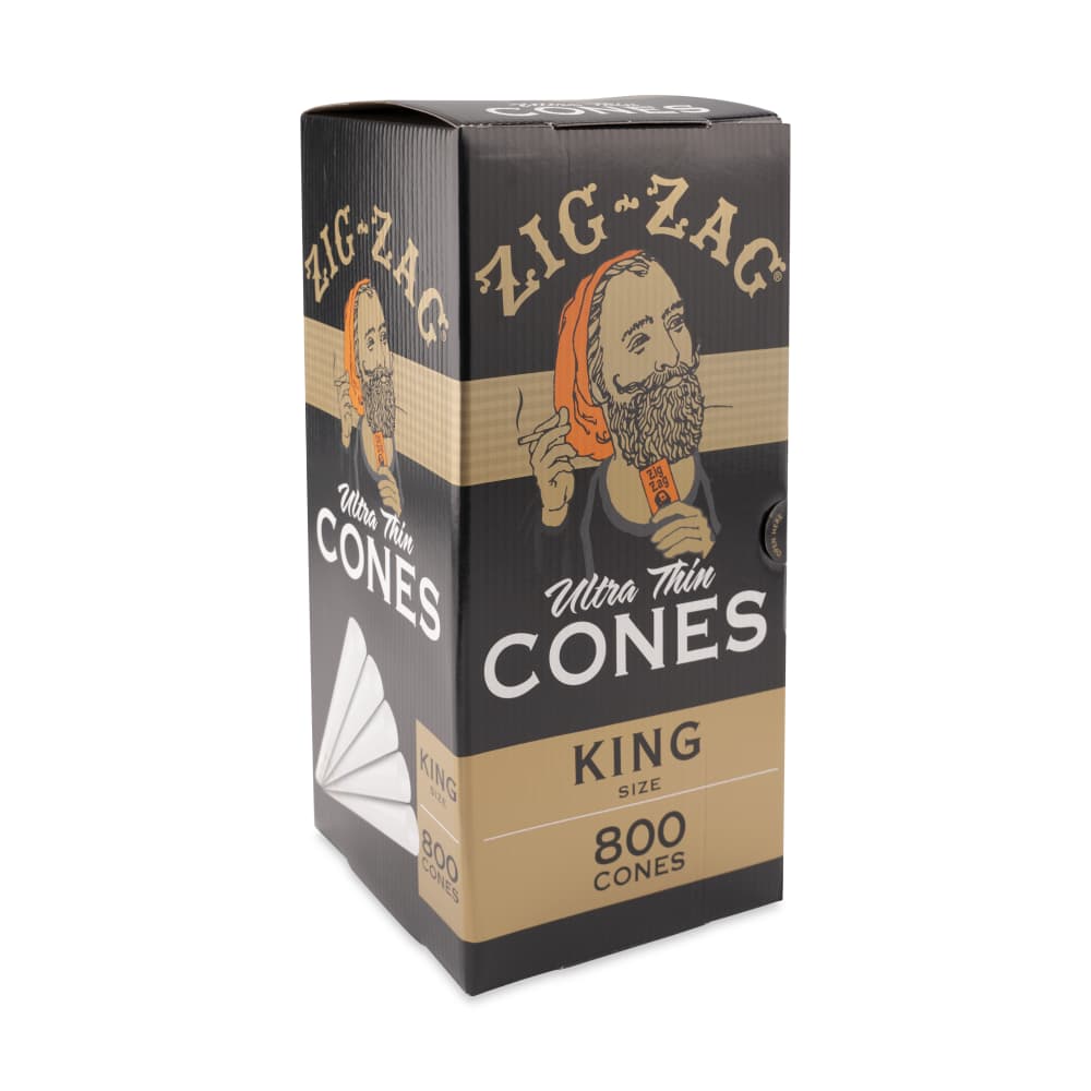 Zig Zag King Size Ultra Thin Bulk Cones  800ct Box