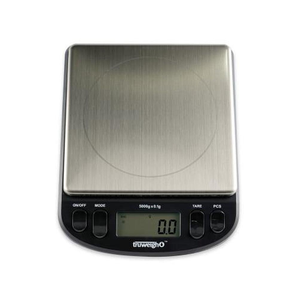 Truweigh Intrepid Series Black Compact Bench Scale with Bowl