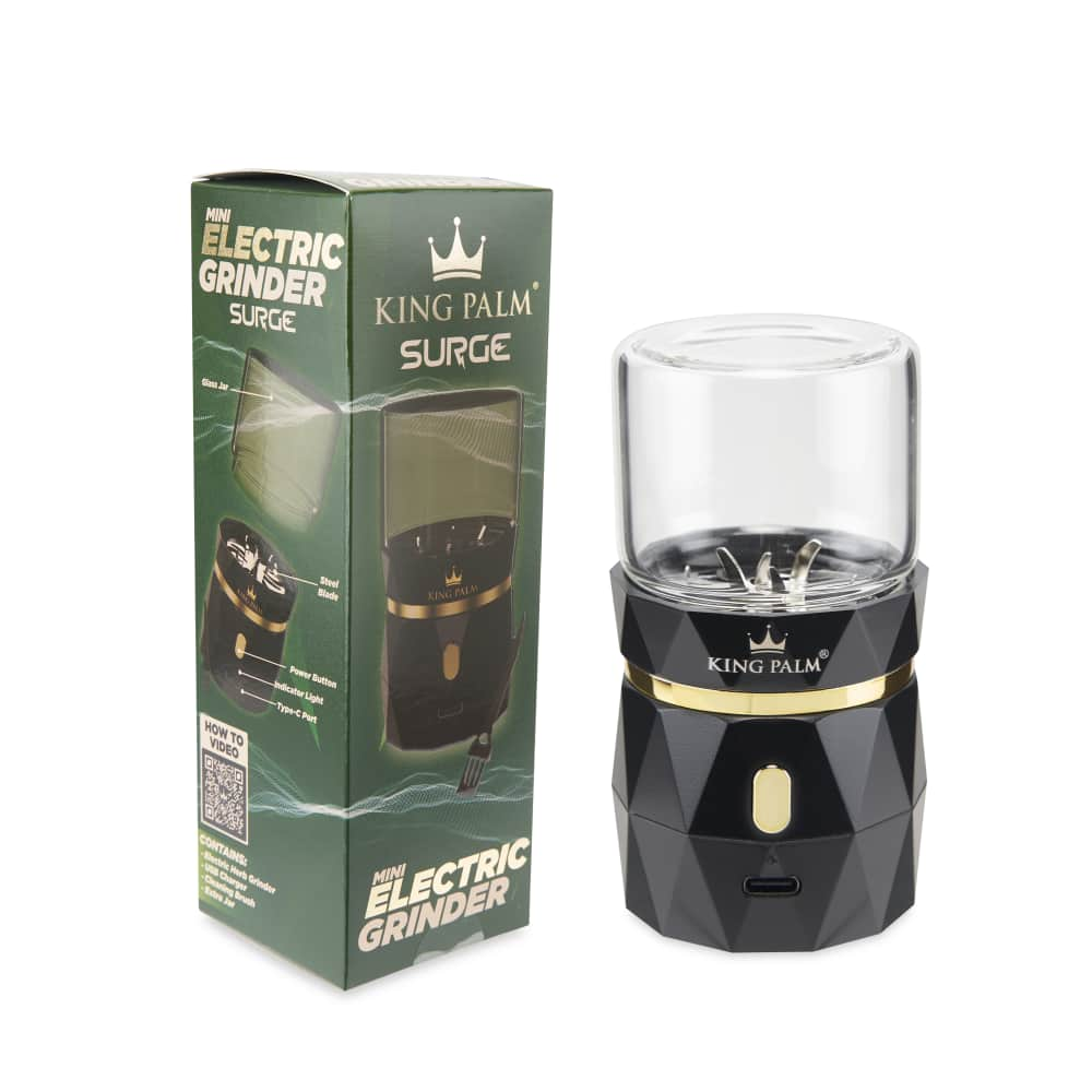 King Palm Electric Herb Grinder POP Display – 6ct