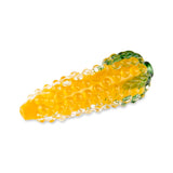 Custom Glass 5” Yellow and Green Corn on the Cob Hand Pipe