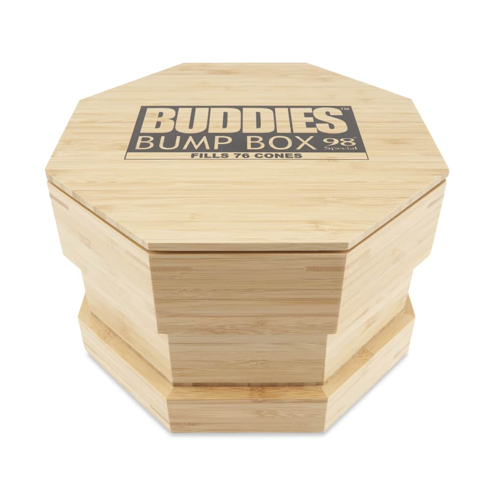 Buddies Bump Box Octo Wood Cone Filler for 98 Special Sized Pre-Rolled Cones – 76ct