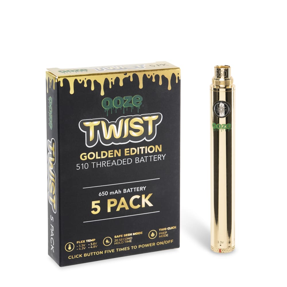 Ooze 650 Twist Battery - 5 Pack – Cannatron