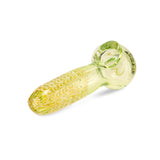 Custom Glass 3.5” Lime Slyme Spoon Hand Pipe