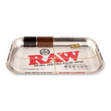 RAW Metallic Silver Rolling Tray