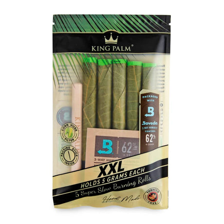 King Palm XXL Size Natural Pre-Rolled 5pk Leaf Tubes - 15ct