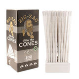 Zig Zag 98’s Size Ultra Thin Bulk Cones – 800ct