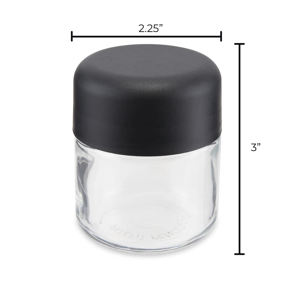 3oz Child Resistant Glass Jar and Cap 160ct Bulk