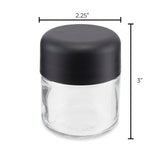 3oz Child Resistant Glass Jar and Cap 160ct Bulk