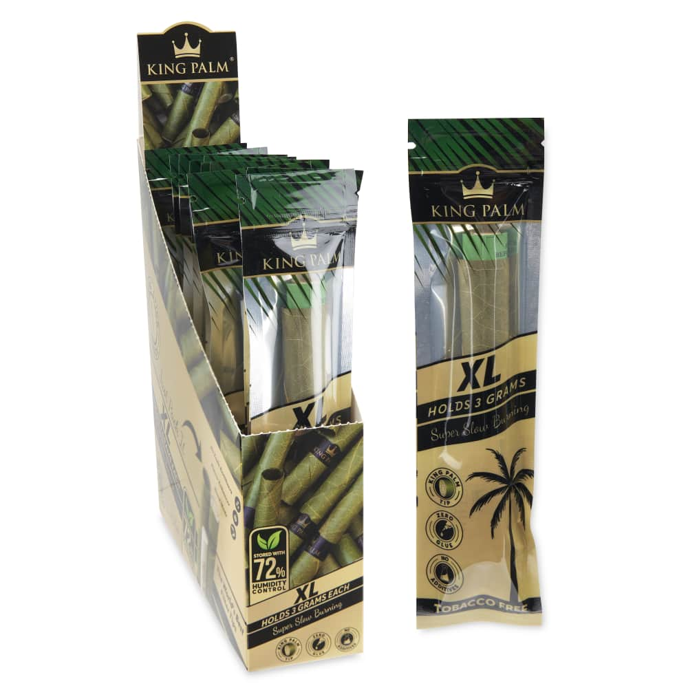 King Palm XL Size 1pk Natural Leaf Tube - 10ct