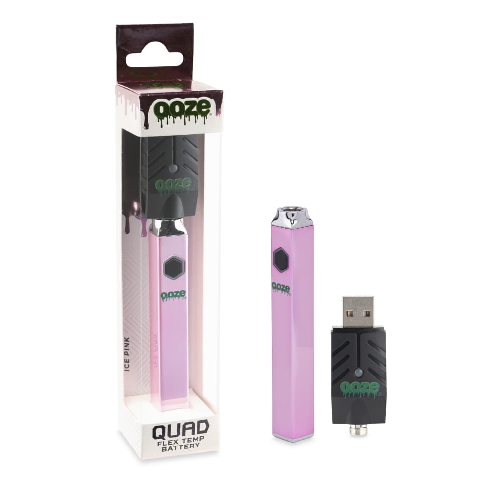 Ooze Quad 510 Thread 500 mAh Square Vape Pen Battery