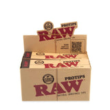 RAW Papers Pro Tips Rolling Paper Filter Tips 21pk Booklet Display  24ct