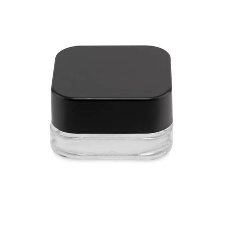 Square 9ml Clear Glass Jar with Lid  250ct