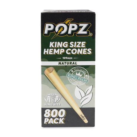 POPZ Hemp Cones King Size Bulk 800ct Box – Natural