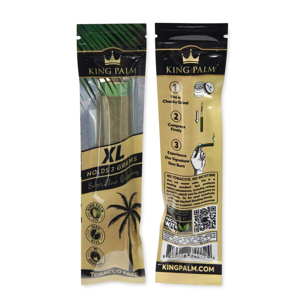 King Palm XL Size 1pk Natural Leaf Tube - 10ct