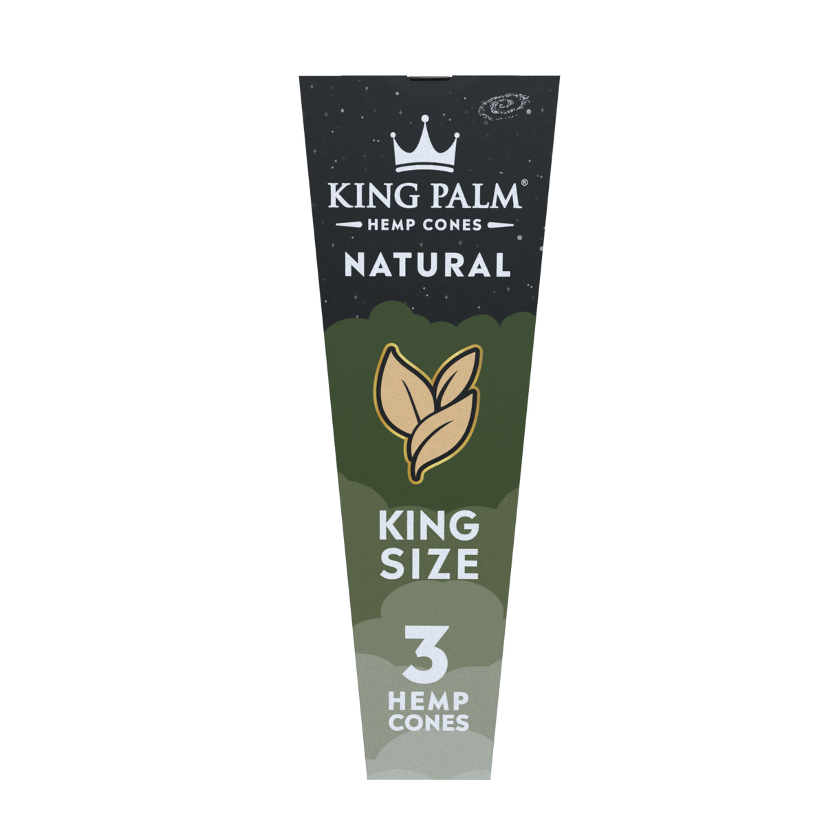 King Palm King Size Hemp Cones 30ct Display – Natural