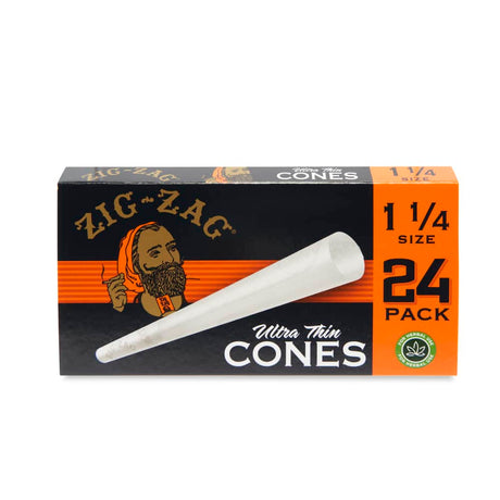 Zig Zag 1 ¼ Size Ultra Thin Pack of 24 Cones – 12ct Display