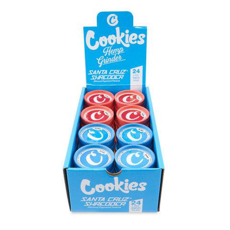 Santa Cruz Shredder x Cookies 2pc Medium Hemp Grinders – 24ct POP Display