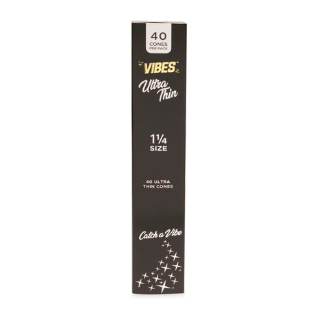 Vibes Ultra Thin Cones 1 ¼ Size 40pk Pre-Rolled Cones Display  8ct