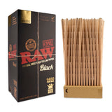 RAW Classic Black King Size Bulk Cones Box - 1400ct