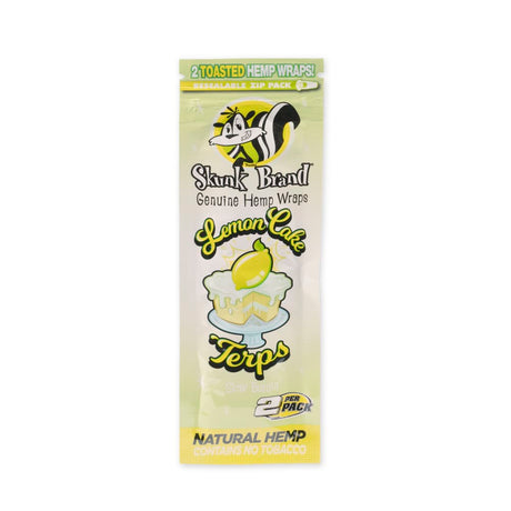 Skunk Brand Terp-Infused 2pk Pouch Lemon Cake Hemp Wrap Counter Display  25ct