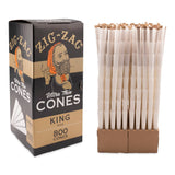 Zig Zag King Size Ultra Thin Bulk Cones  800ct Box