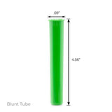 Loud Lock Blunt Tubes - 118mm - 1000ct - Green