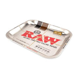 RAW Metallic Silver Rolling Tray