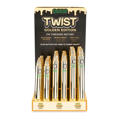 Ooze Twist Battery Display - 24ct - Gold