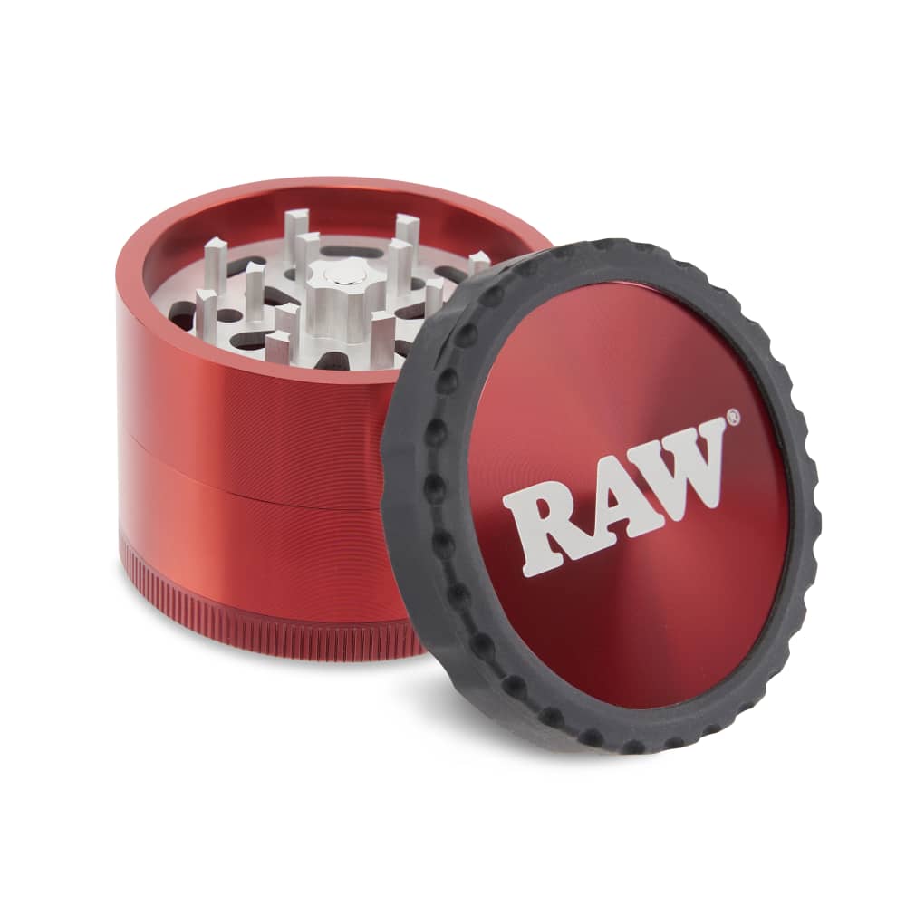 RAW 4-Piece Life Modular Herb Grinder – Red