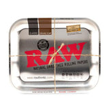 RAW Metallic Silver Rolling Tray